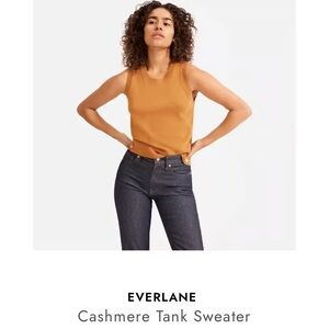 Everlane Acorn/Cinnamon/Rust Classic Crew Cashmere Tank/Vest/Sleeveless Sweater